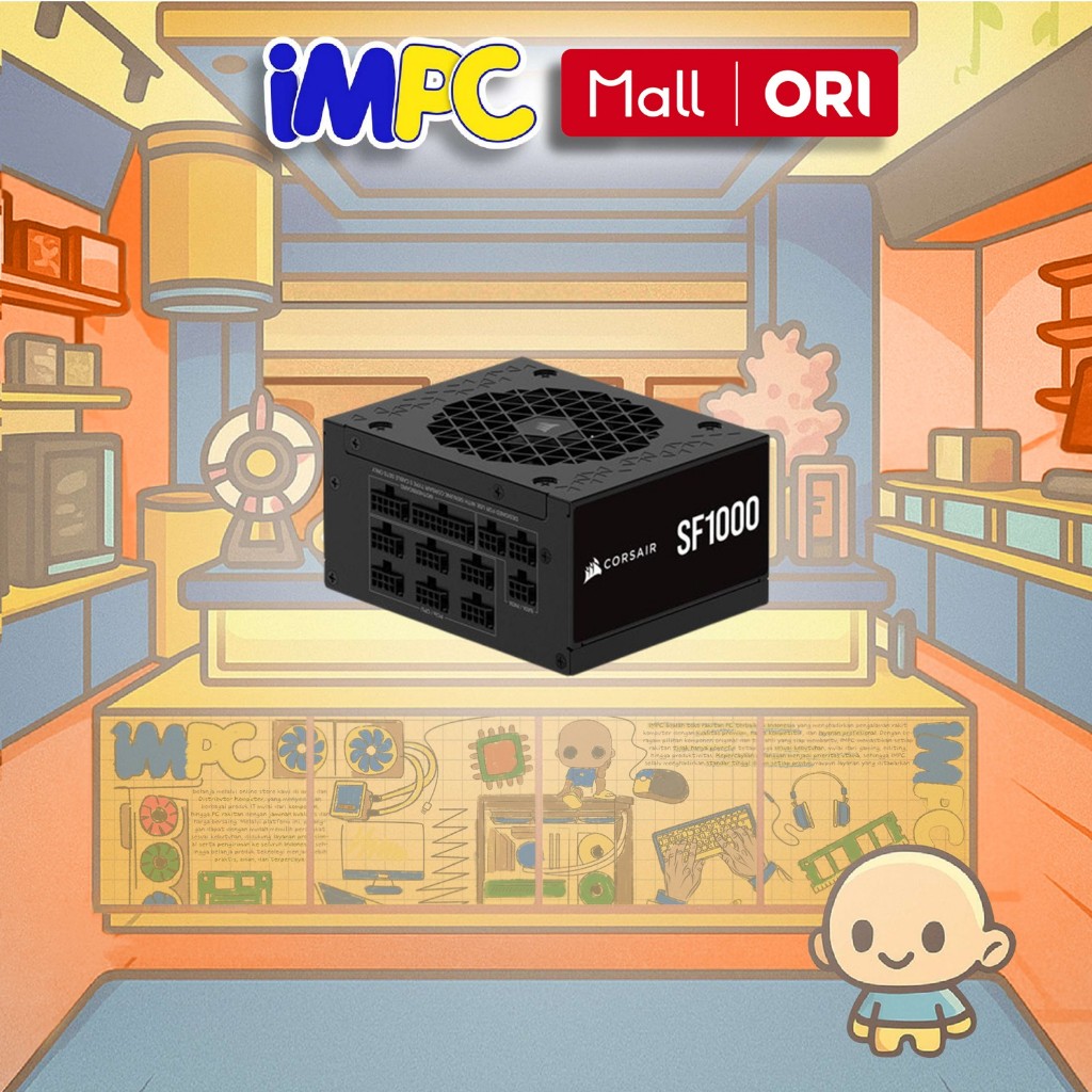 CORSAIR Power Supply SF1000 - PSU 80+ Platinum SF Series