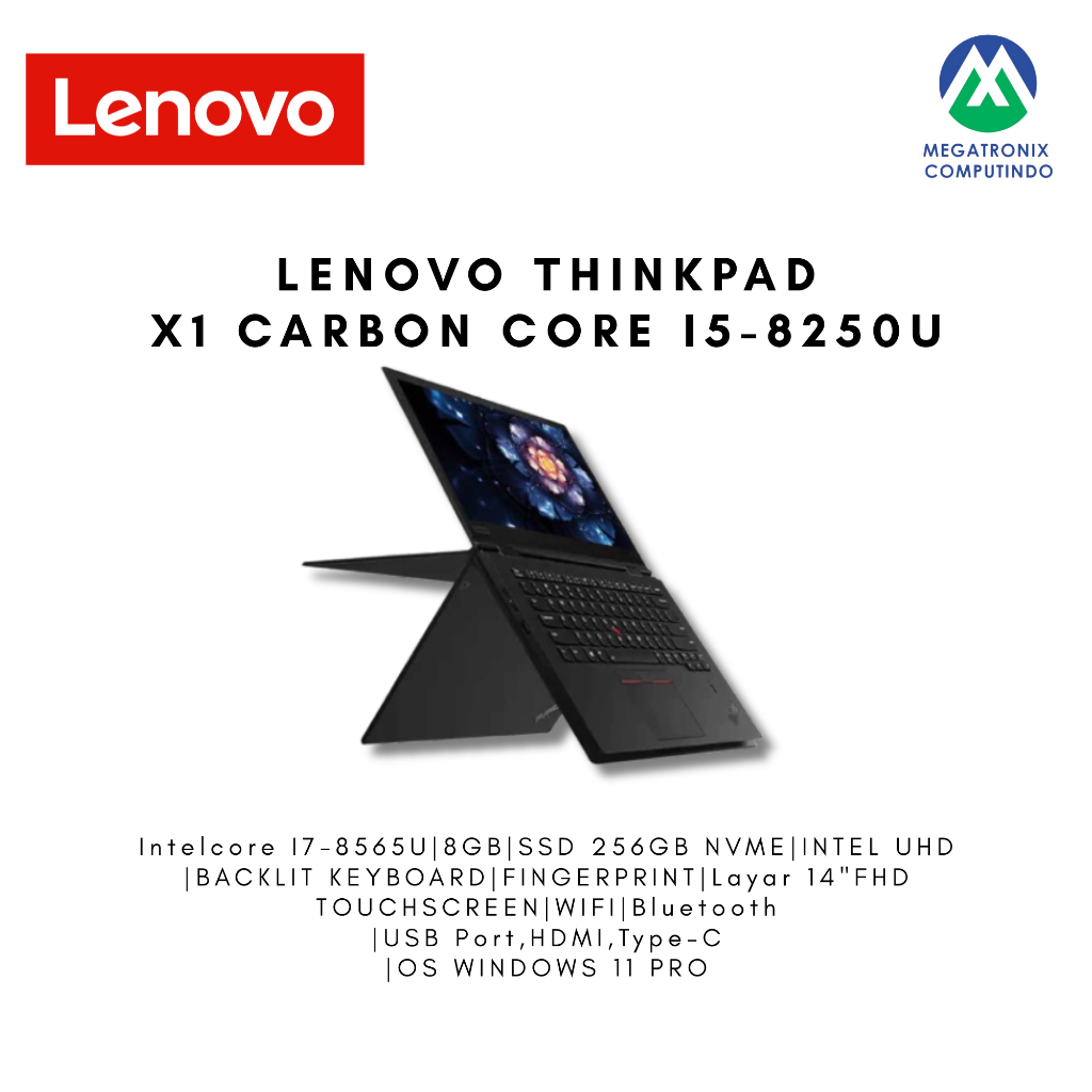 LENOVO Thinkpad X1 Yoga CORE I7-8568U 8GB 256GB 14"FHD W11