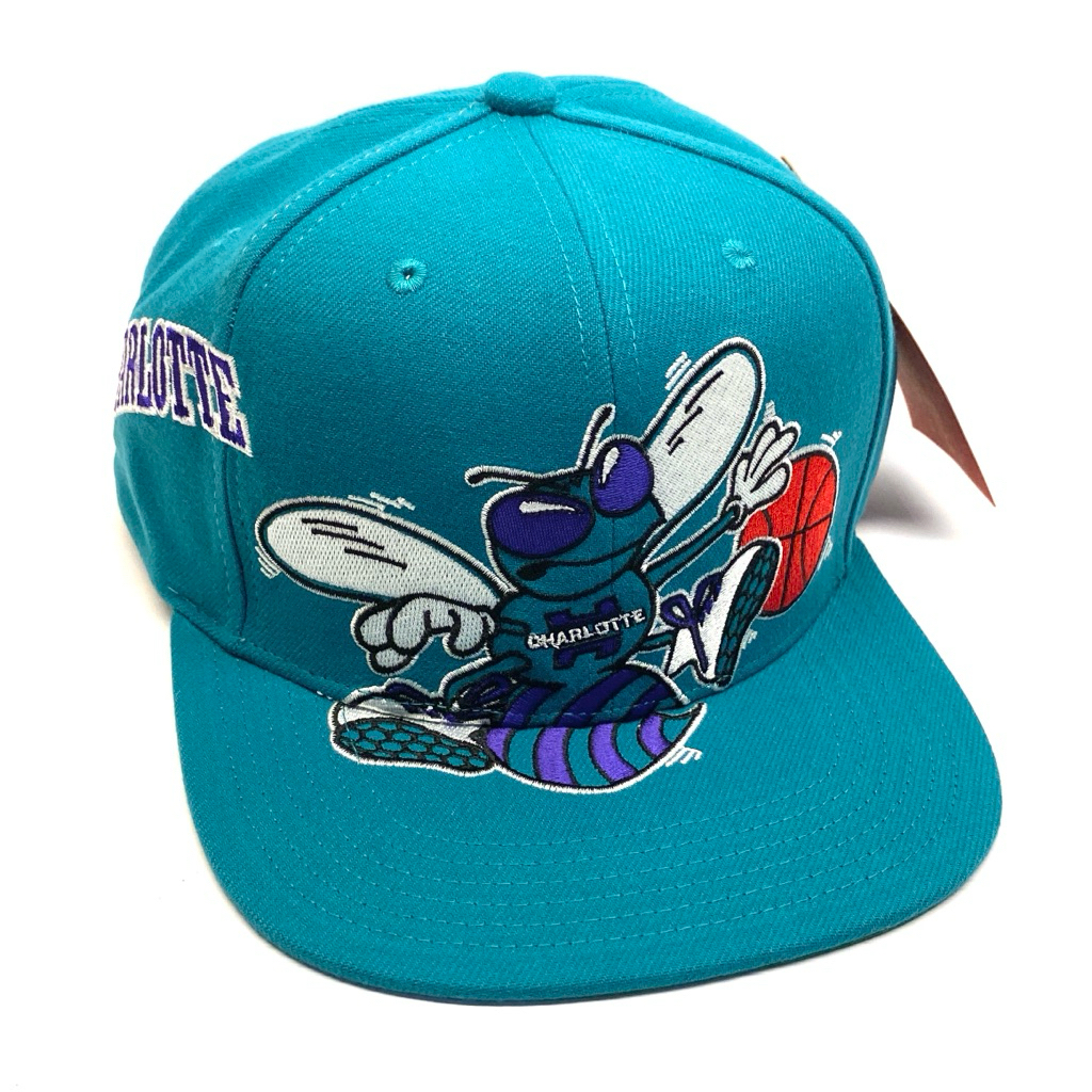 Topi Mitchell & Ness NBA HWC Charlotte Hornets Big Logo Teal