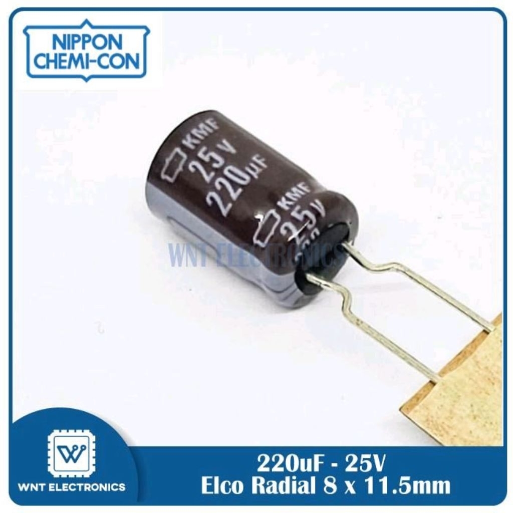Capasitor Elco 220uf 25v 220uf25v 220 uf 25 v