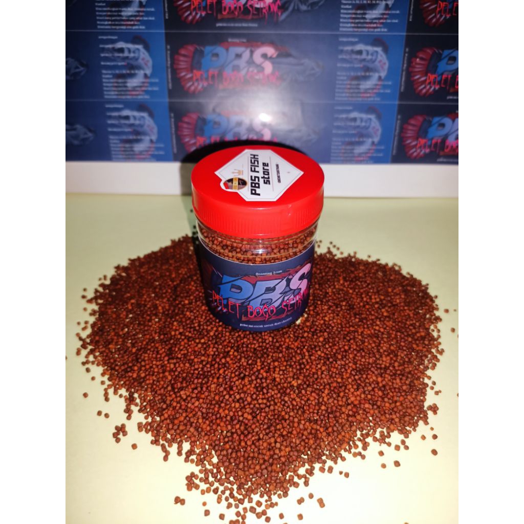 pelet bogo strong untuk cocok untuk ikan channa 1mm floanting 50gram