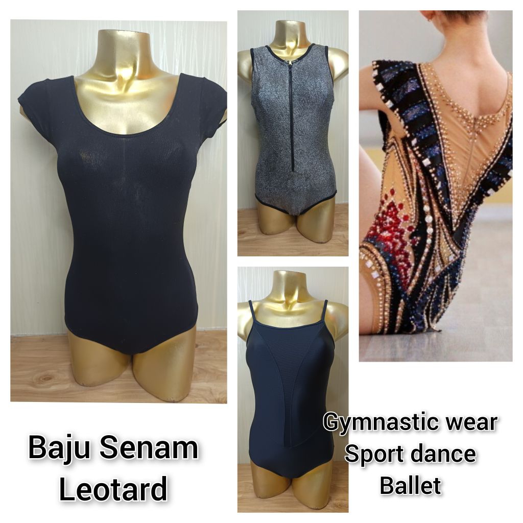 Baju senam, leotard, baju balet, dance sport, gymnastic, Body suit, body shape