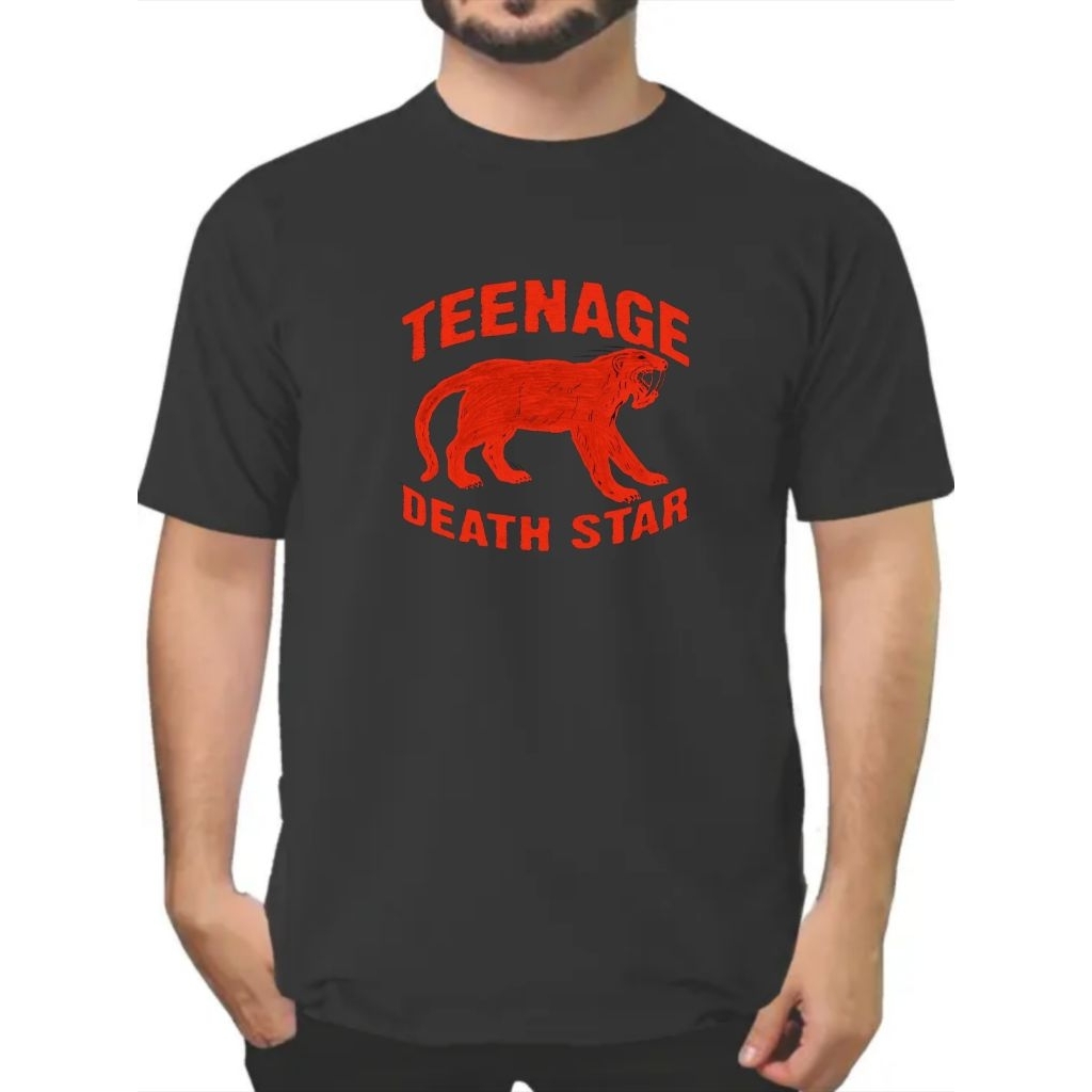 Kaos DTF Teenage Death Star Logo Merah
