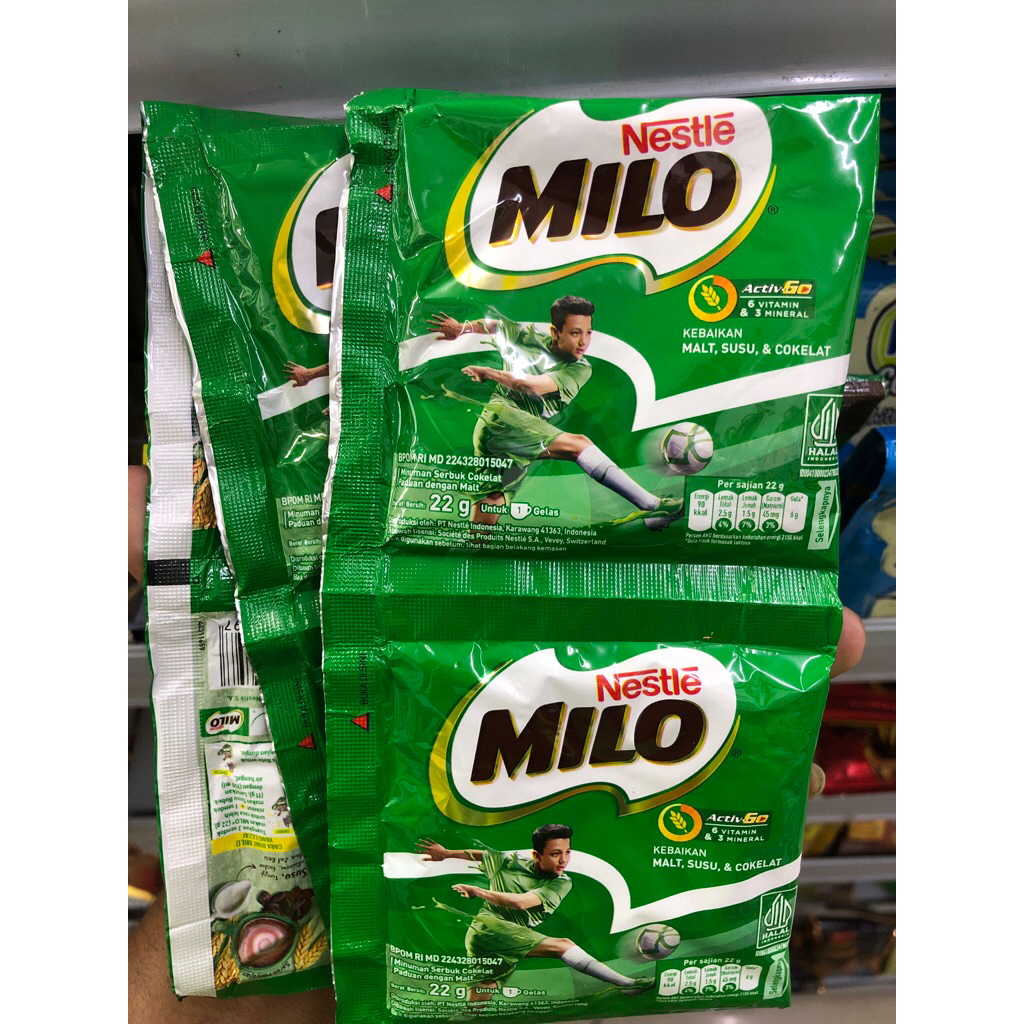 Milo aktiv 22Gr 1 Renteng isi 10 / Milo Nestle 1 Renteng