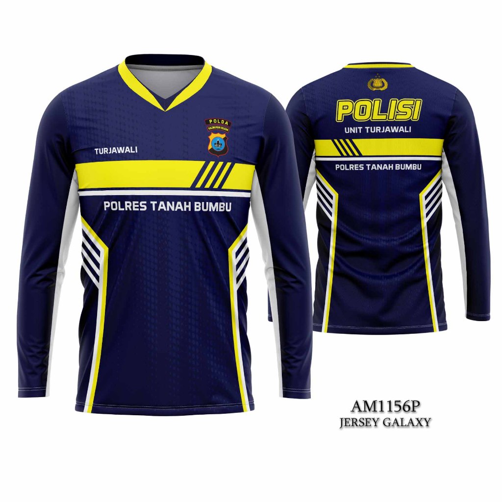 Kaos Jersey Custom POLISI Fullprinting Lengan Panjang AM1156P