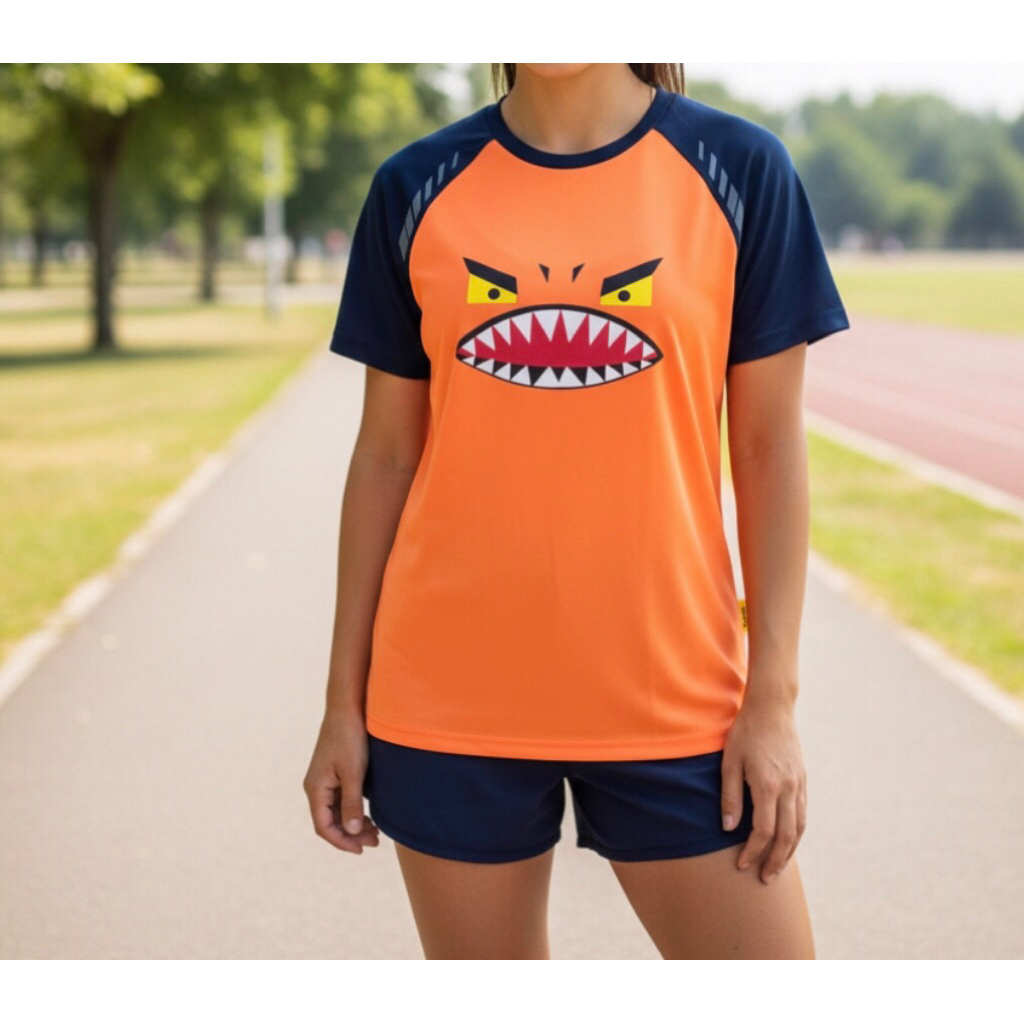 Baju Kaos ELSTINKO Orange Preloved