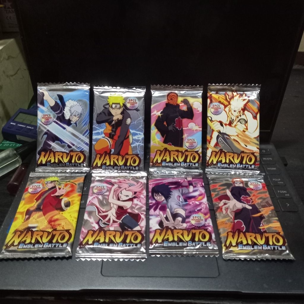 kartu mainan Naruto hologram