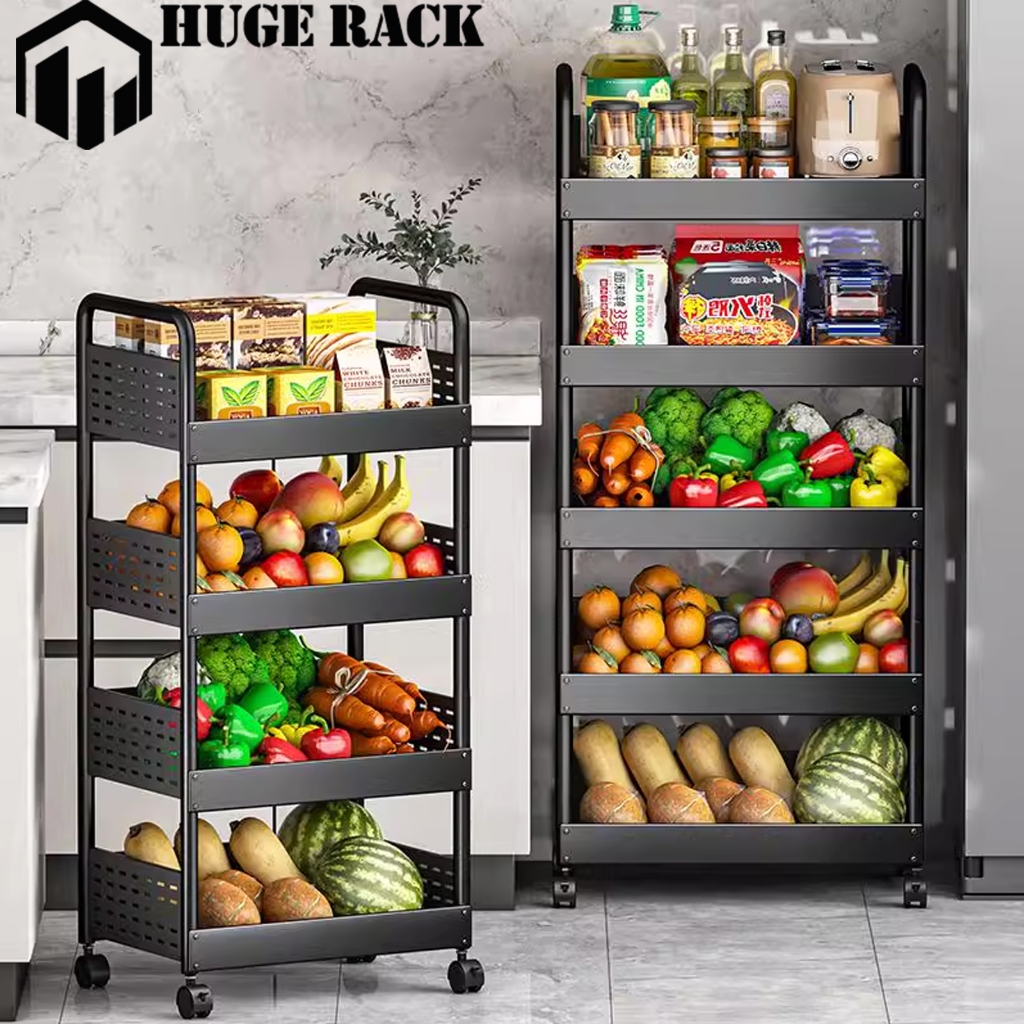Rak Troli Dapur Susun Rak Dapur Roda Rak Ruang Tamu Rak Lantai Beroda Rak Penyimpanan Dapur Stainles