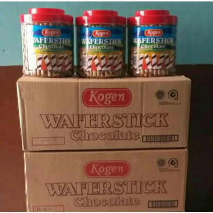 astor kogen coklat wafer stik toples  600 gr (1 dus)