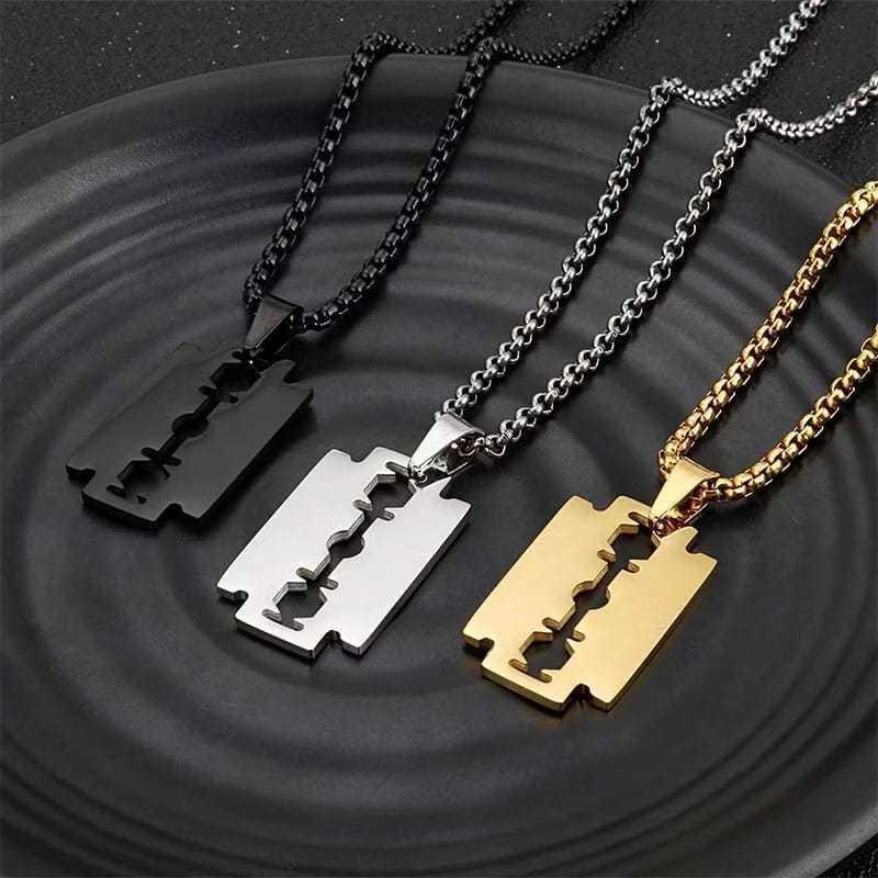 KALUNG TITANIUM PRIA MODEL ROLO LIONTIN HIPSTER KALUNG LIONTIN SILET KALUNG TITANIUM PRIA RANTAI ROL