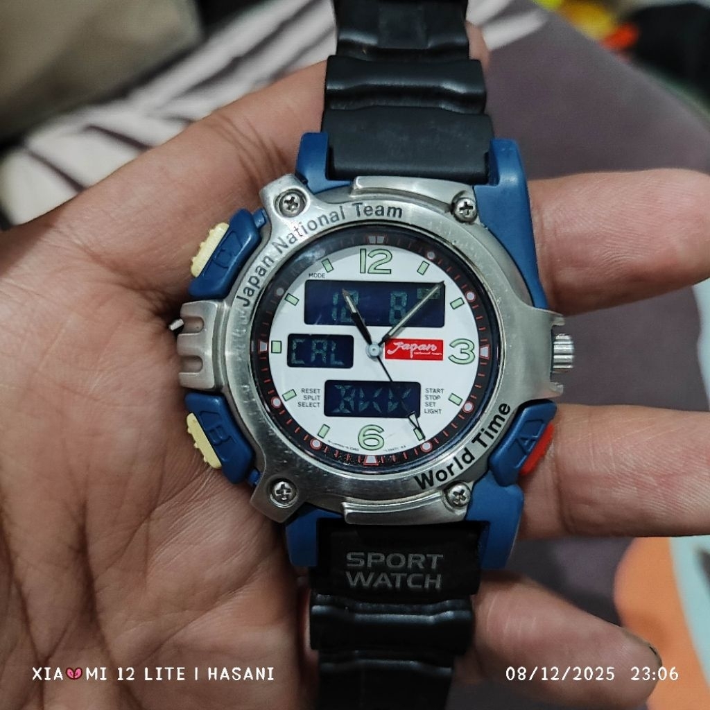 jam tangan citizen national team  Japan rare bukan frogman