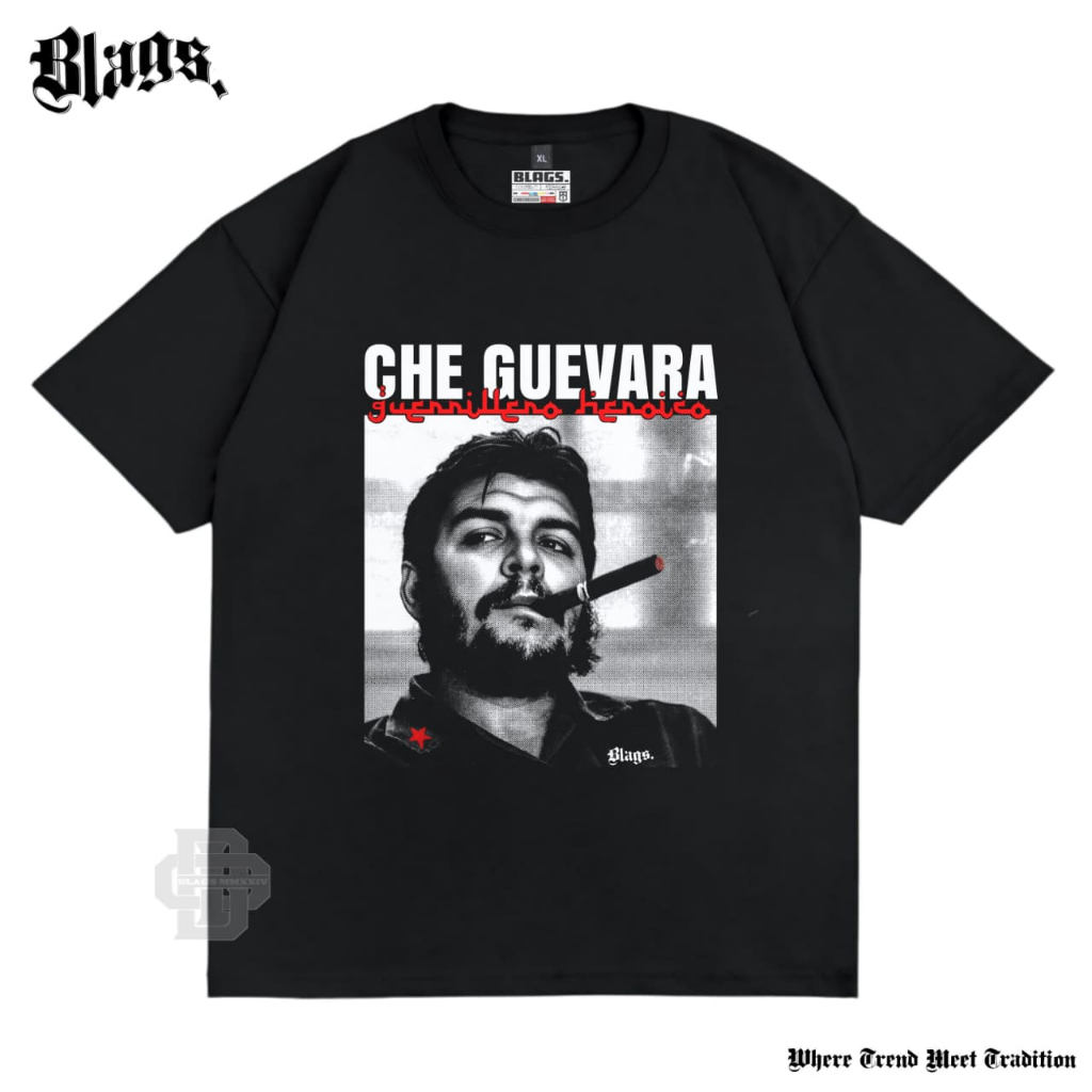 Blags Kaos Distro Pria Lengan Pendek Che Guevara 100% Original Tshirt cotton combed 24s