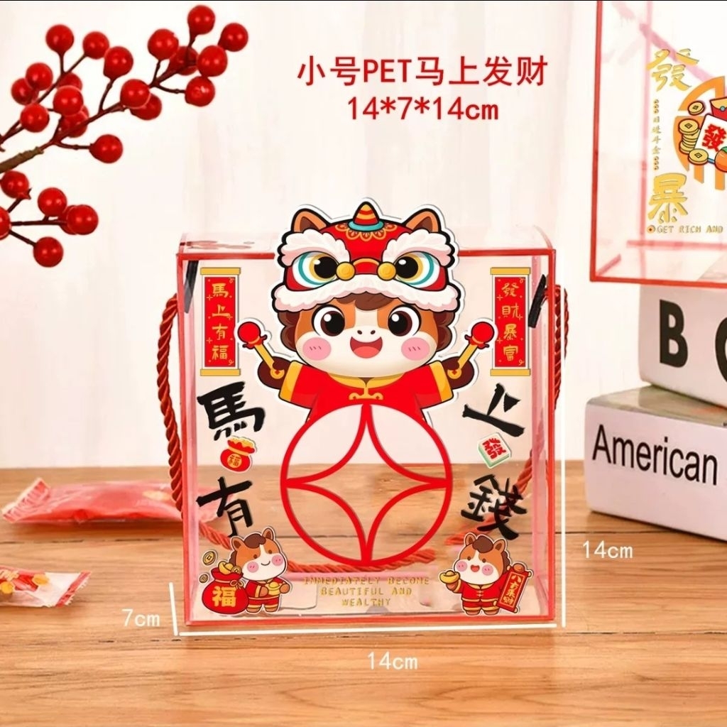 Box mika Imlek Box Mika Lucky Cat Box mika CNY Box Mika Kue Imlek Kotak mika imlek Snack Imlek Box M