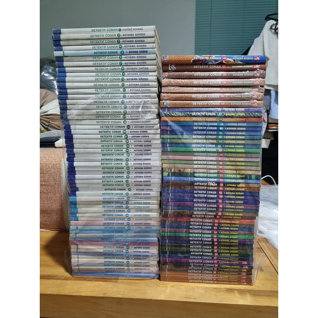 Komik Detektif Conan no 1-106 Kolpri Lengkap Set