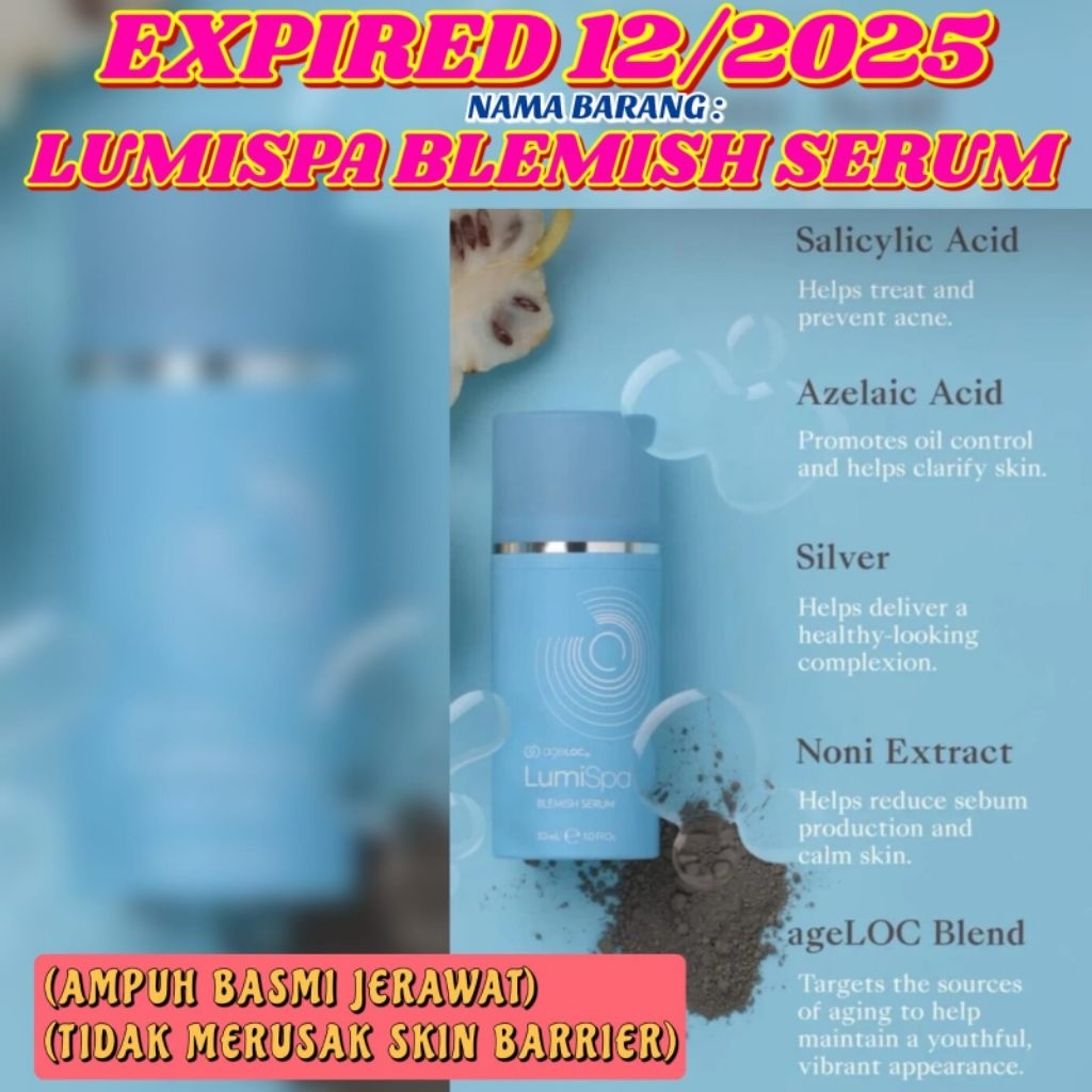 BLEMISH SERUM JERAWAT ED 12/2025 LUMI BLEMISH SERUM