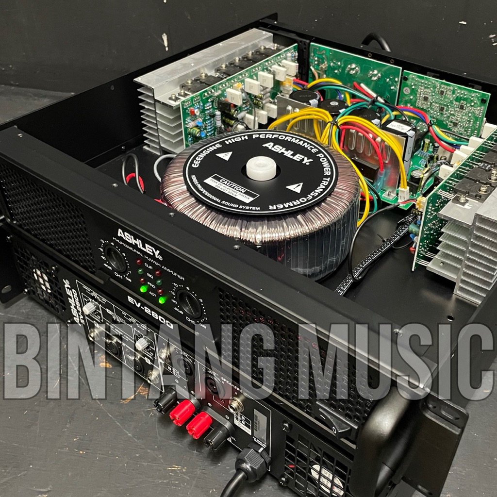 Power Amplifier Ashley EV2800 Original Power Ev 2800 ashley ev2800