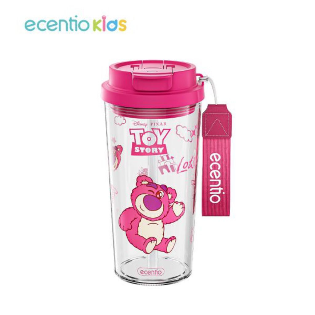 BOTOL MINUM ECENTIO KIDS 580ML FREE TALI