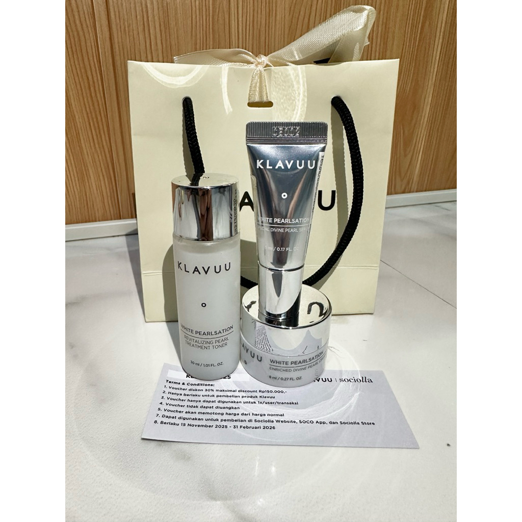Klavuu toner serum travel size one set