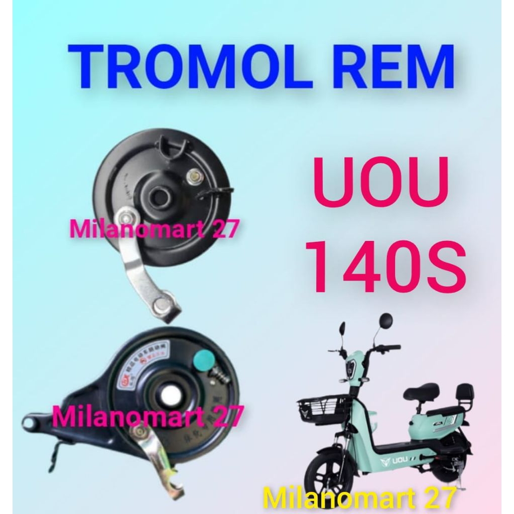 tromol rem sepeda listrik uou 140s rumah kampas rem sepeda listrik uou 140 S