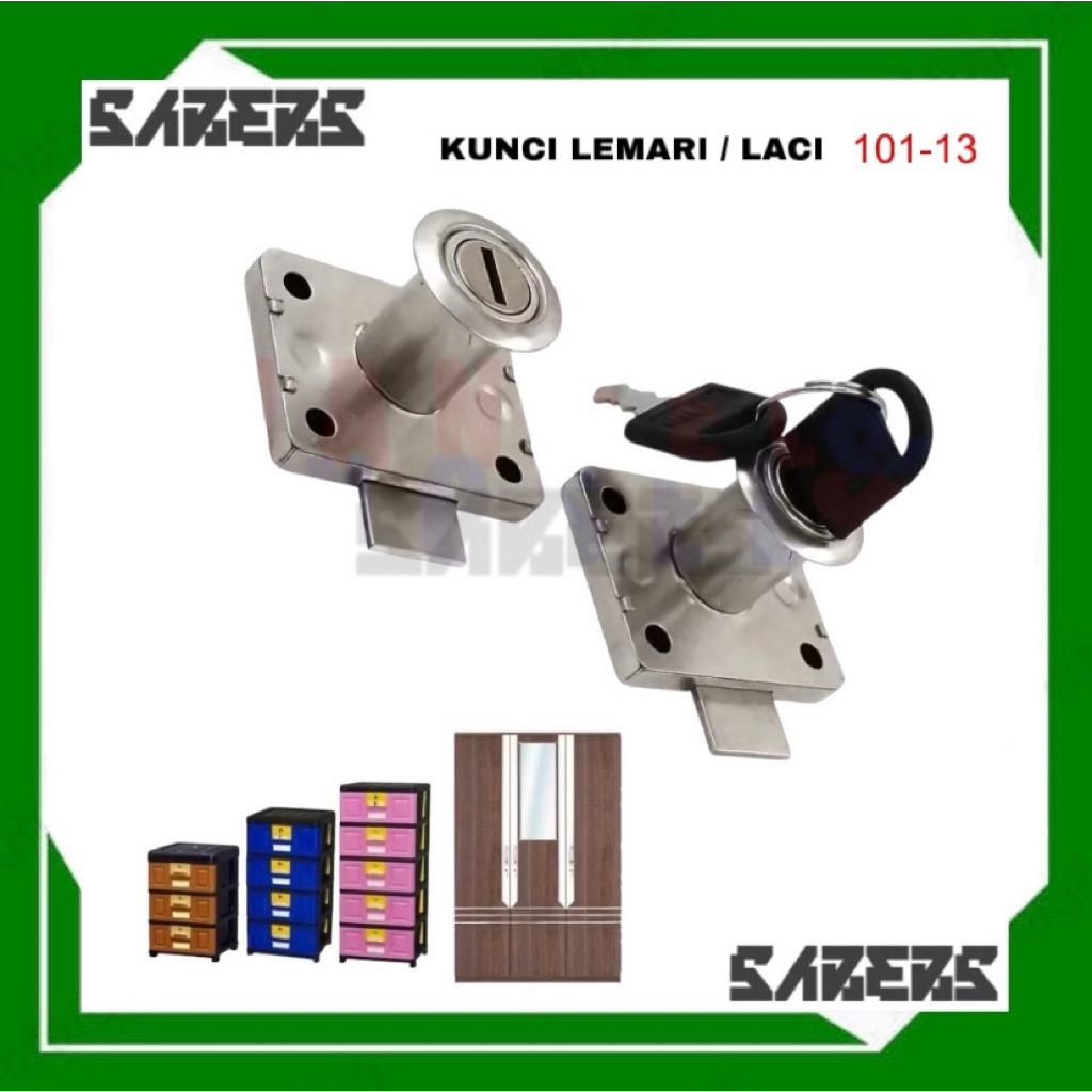 Kunci Laci Lemari Kecil FERZA 101 Diameter 16mm