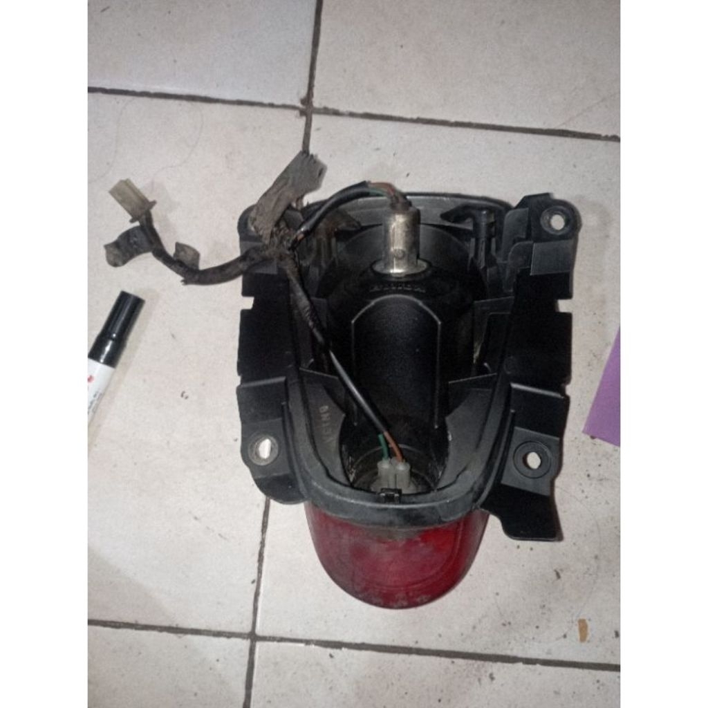 stoplamp Scoopy karbu original copotan
