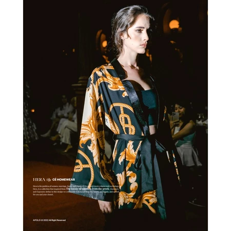 Long Outer Kimono Wanita Rayon Premium Motif Apollo - Cardigan Panjang Jumbo Mewah Kondangan & Pesta