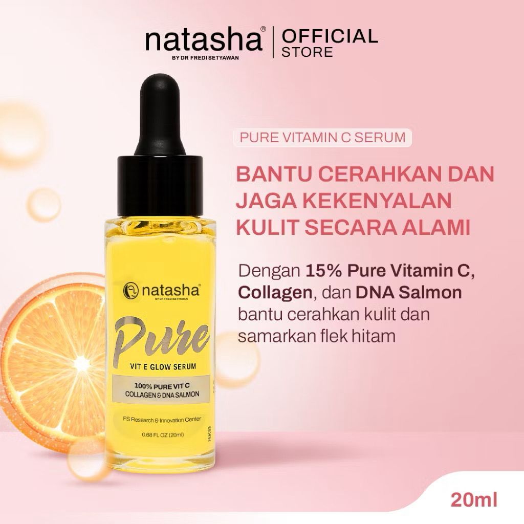 Natasha Pure Vitamin C /Glowing Serum/Serum Natasha/Serum Vit C Natasha/Skincare Natasha