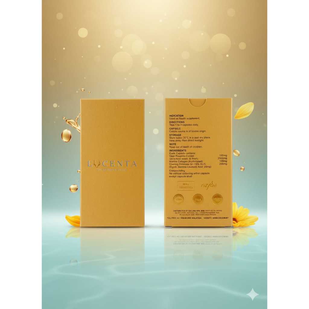 LUCENTA | DEER PLASENTA PLUS ( Rusa ) ASLI 30 CAPSUL ORIGINAL