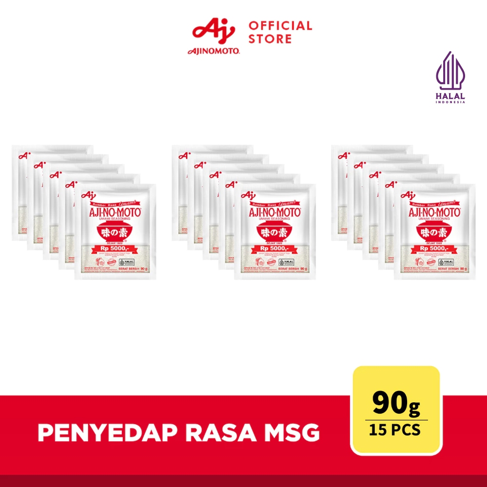 AJI-NO-MOTO® Penyedap Rasa MSG Ajinomoto 90g  (15pcs)