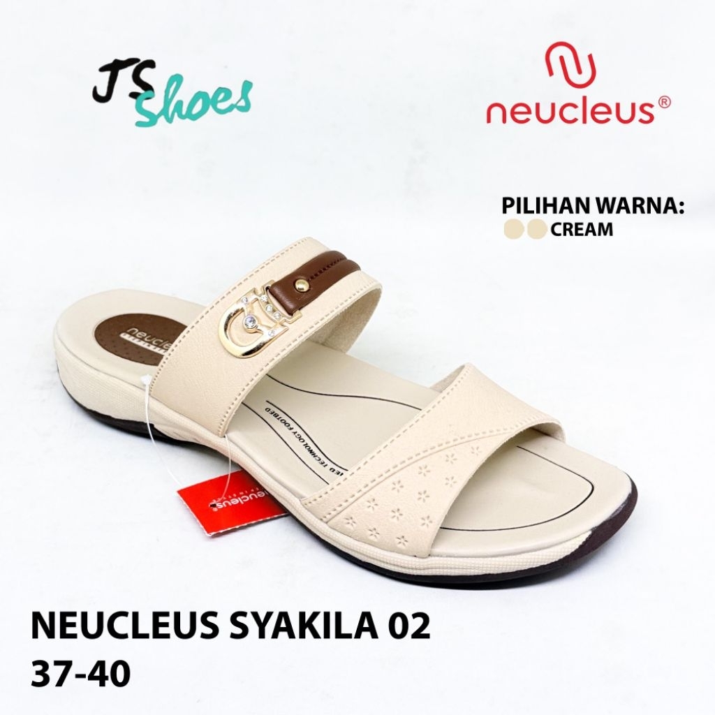 NEUCLEUS SYAKILA 02 - SANDAL SLOP CASUAL WANITA DEWASA MERK NEUCLEUS ORIGINAL