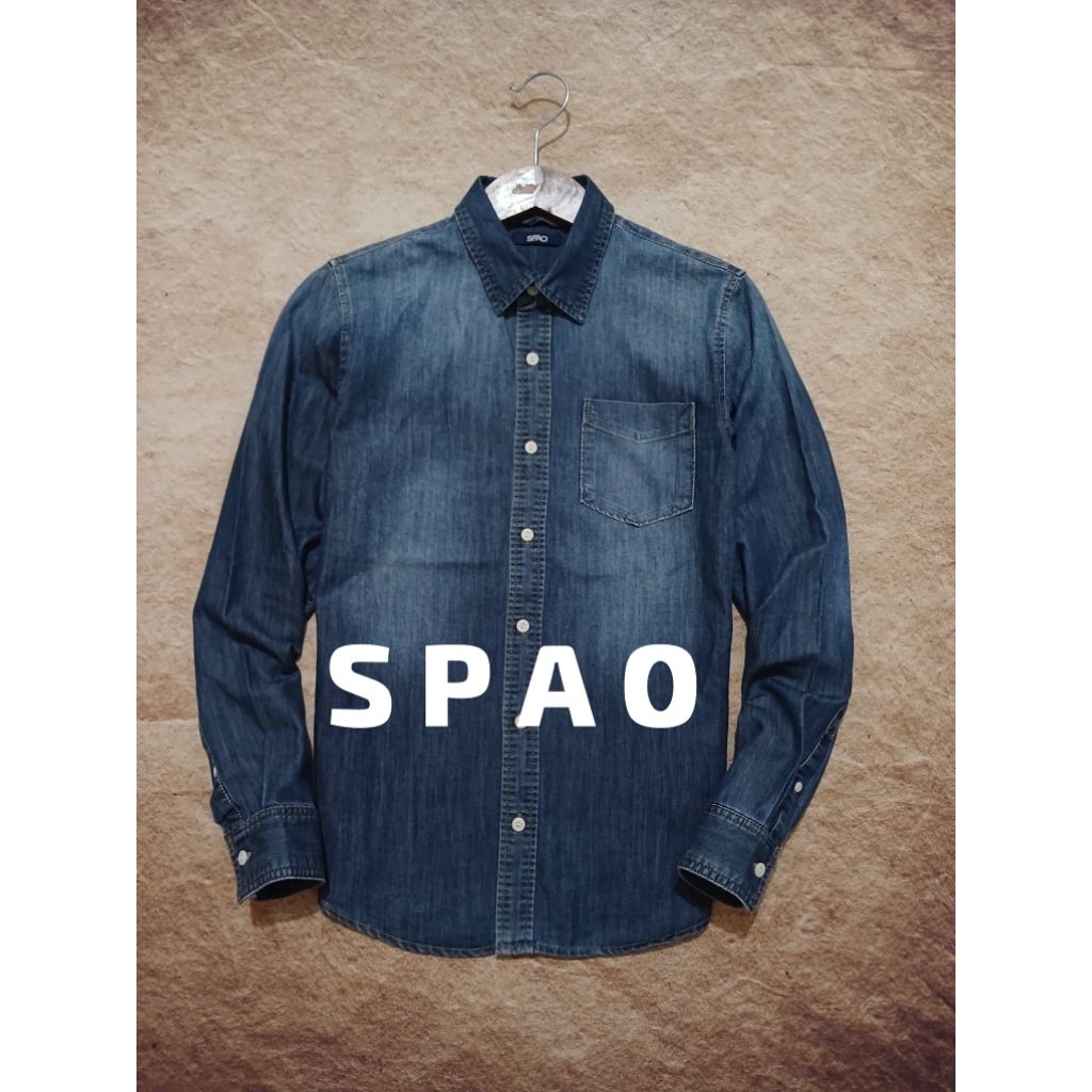 shirt SPAO bahan denim washed recomend