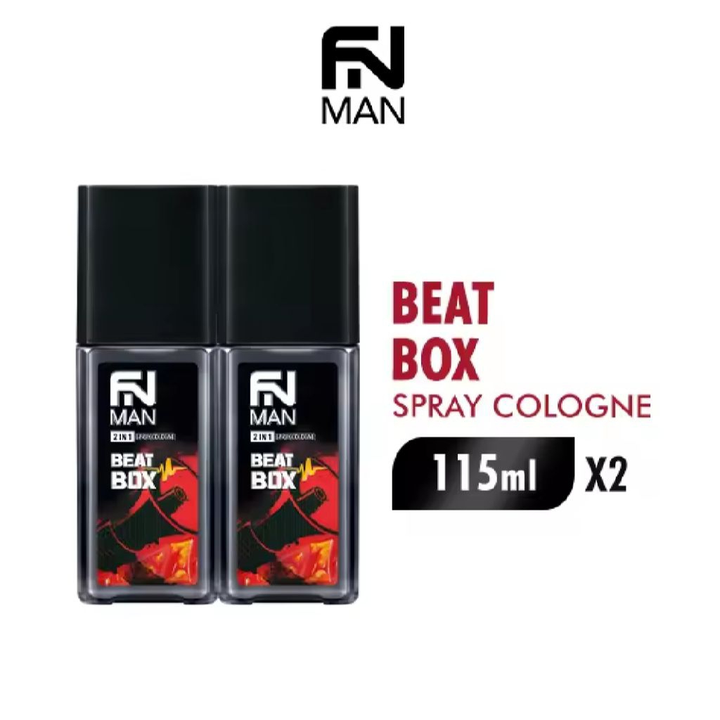 [Paket isi 2] FN Man 2 IN 1 Spray Cologne Down Street Botol 115ml