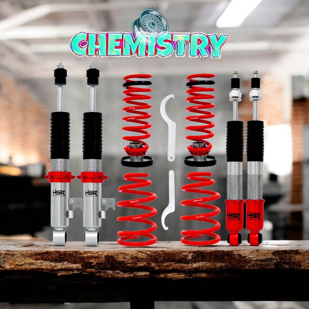COILOVER HSR RED FRONT REAR TOYOTA INNOVA DIESEL