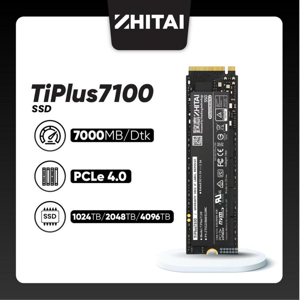ZHITAI SSD TIPLUS 7100 M.2 NVME PCIE 4.0 - TI PLUS 7100 / TIPLUS7100 SSD - 1TB