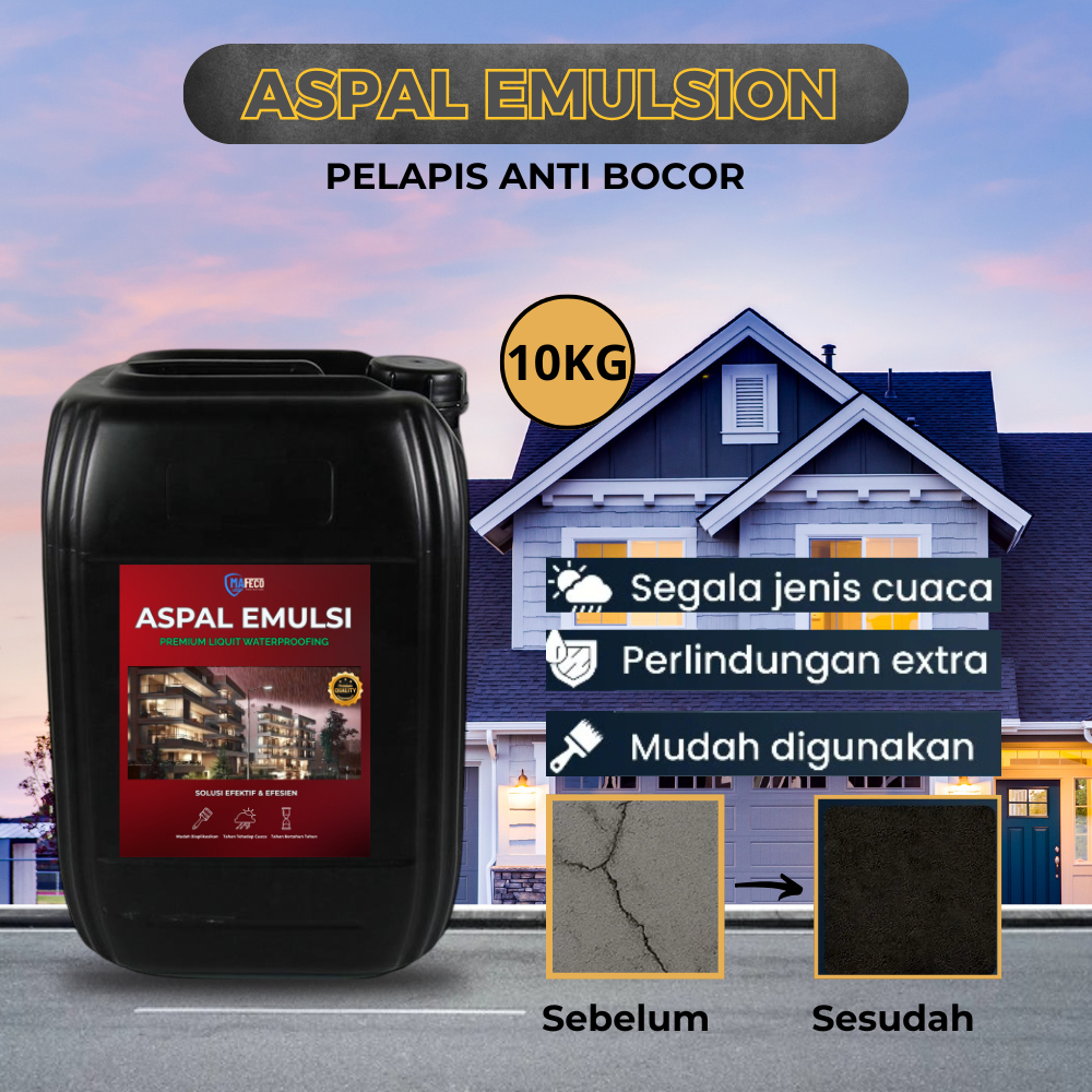 ASPAL CAIR 10KG I Aspal Cair 10KG Waterproof pelapis anti bocor premium