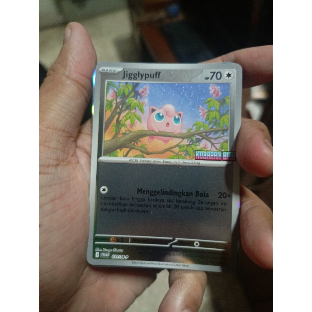 kartu pokemon bahasa Indonesia kobaran jigglypuff promo