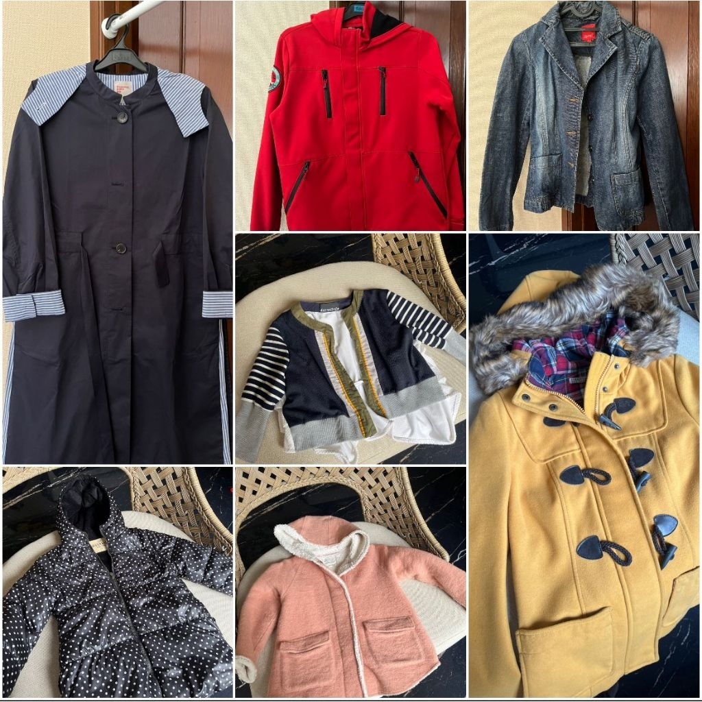 [preloved] winter jacket coat outer - oline workrobe zara kids esprit hazasee 8seconds