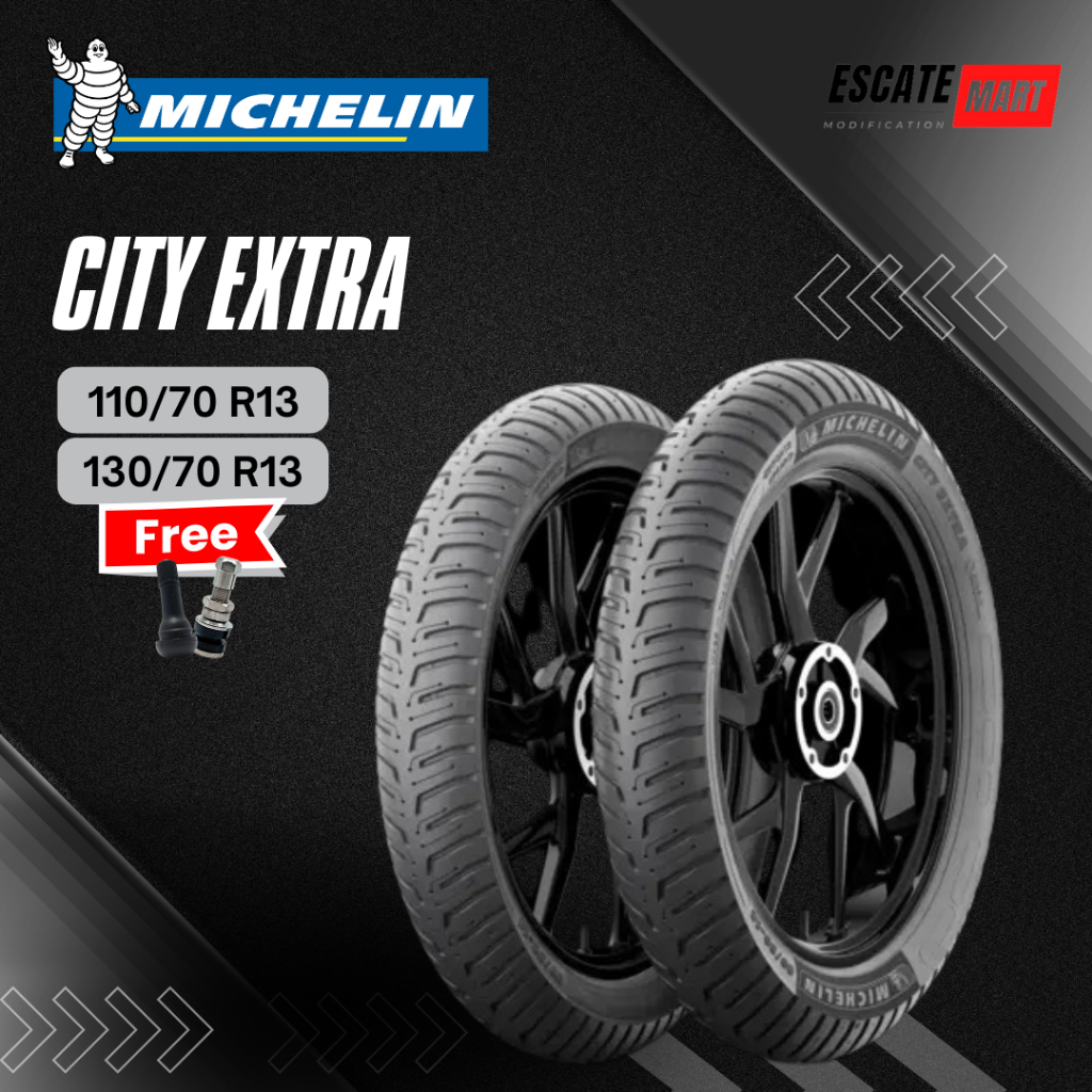 Michelin City Extra 110/70 130/70-13 Tubeless - Ban Motor Michelin City Extra Ring 13 Tubeless