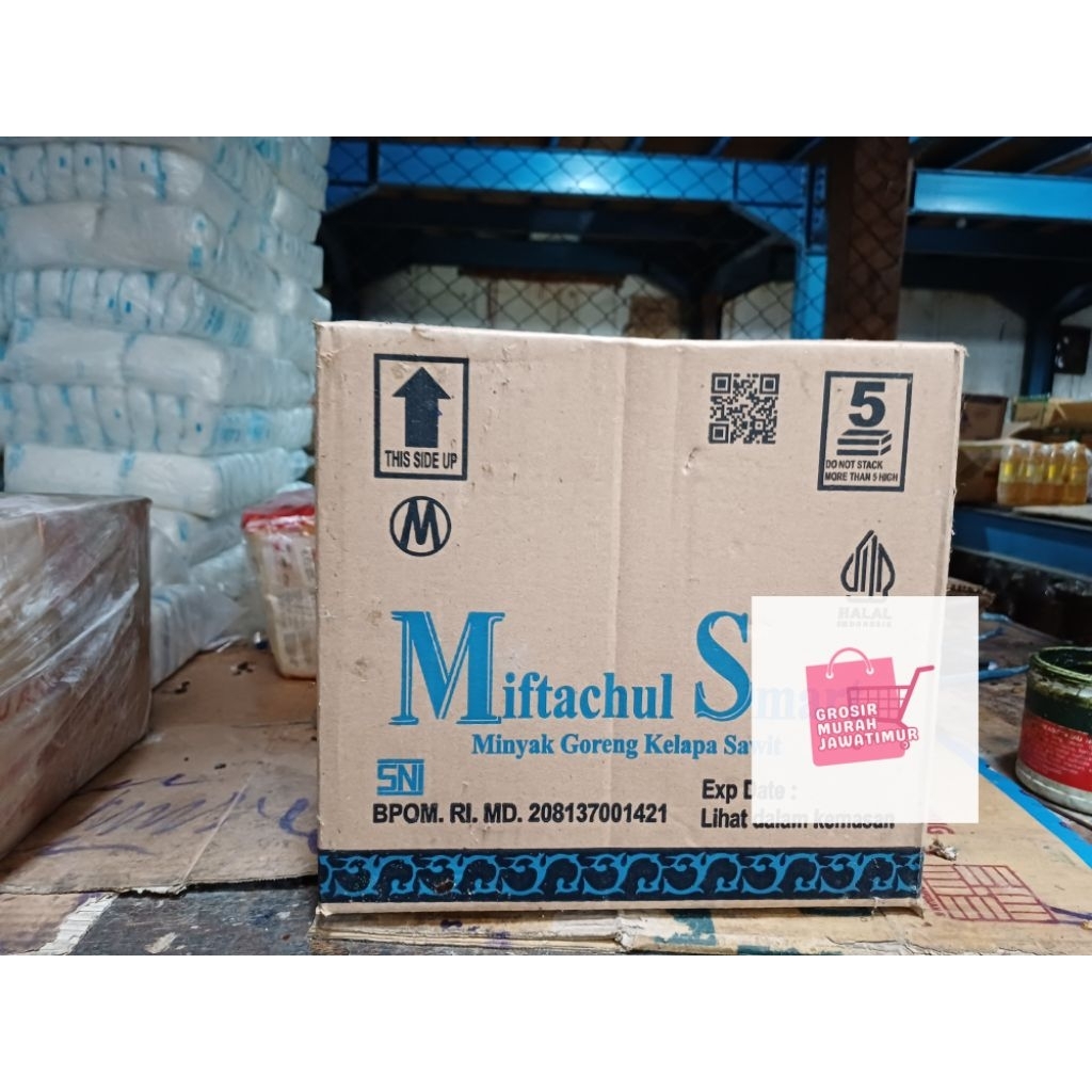 Minyak Goreng Miftachul Smart 680ml kemasan 1 karton isi 12 botol