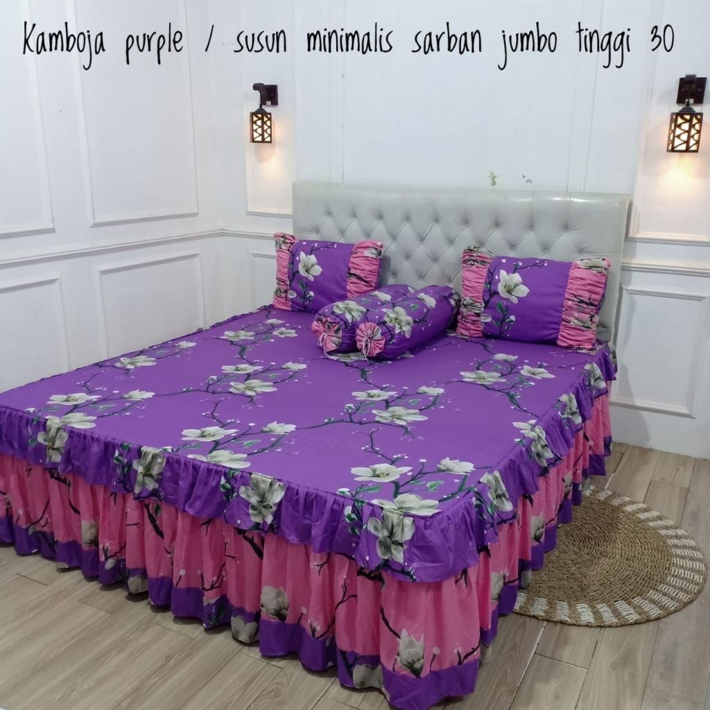Sprei rumbai Susun Minimalis UK 200x200x30 | Sarban Jumbo | Sarban hotel