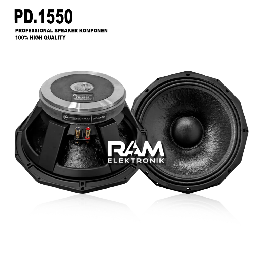 Komponen Speaker 15 Inch PD.1550 | PD 1550 | PD1550 Grade A Coil 4 Inch Max 1600 Watt