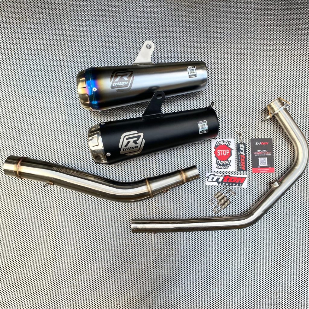 Knalpot Racing CB150R, CBR150R, R15, Vixion, GSX 150 Original Triton Exhaust type Prime Series
