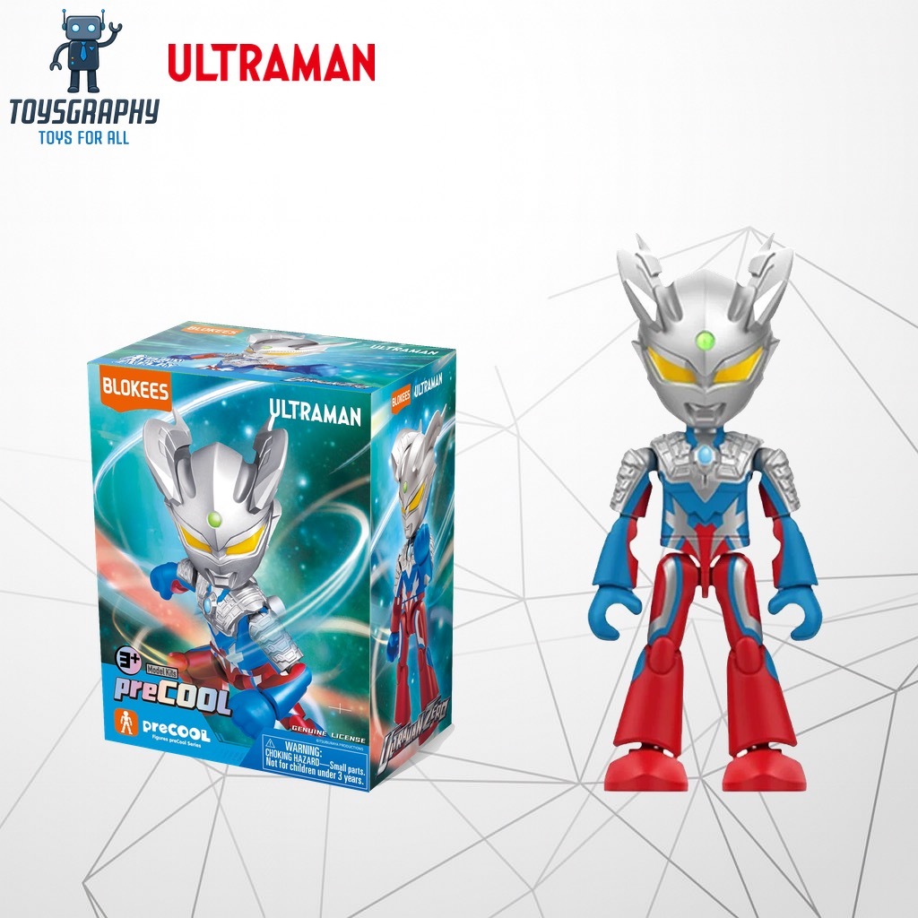 Blokees PreCool ULTRAMAN ZERO Action Figure Blocks Bloks Q SD Chibi