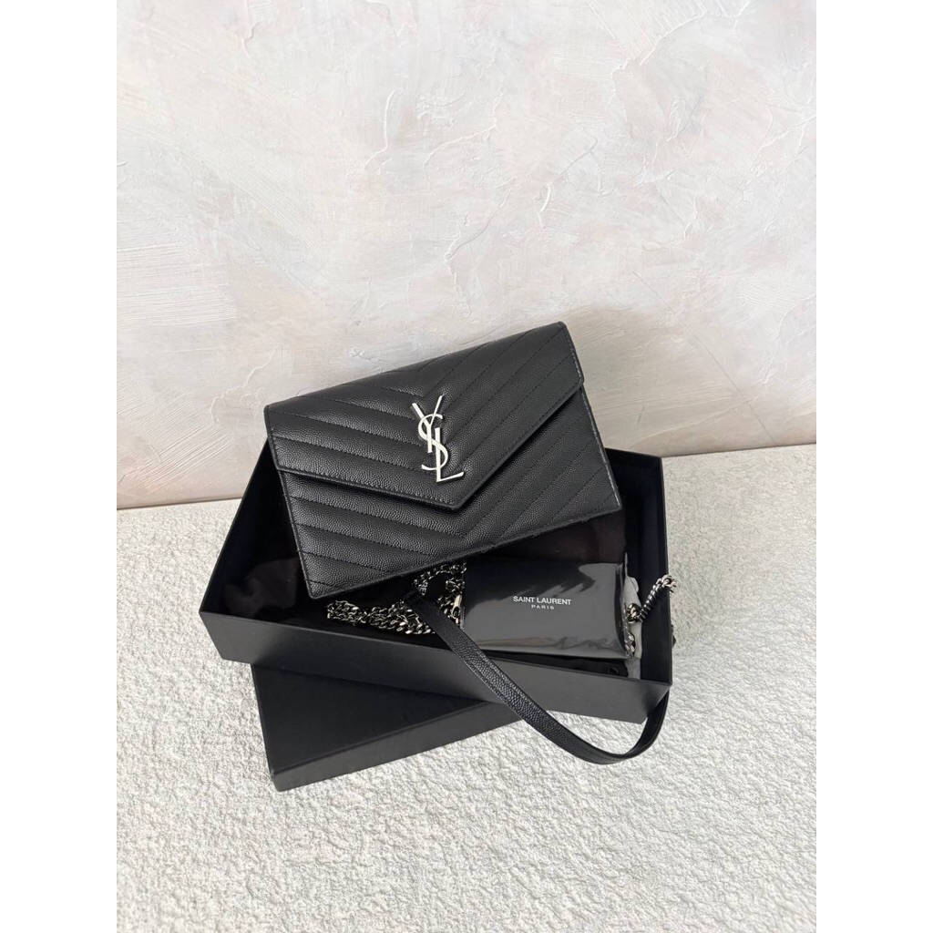 (PRELOVED) YSL WOC 19cm Black SHW 2021