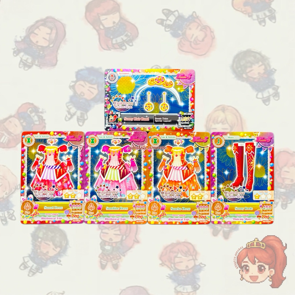 Aikatsu CP Unit Dress Collection Team Soleil Set Ichigo Aoi Ran