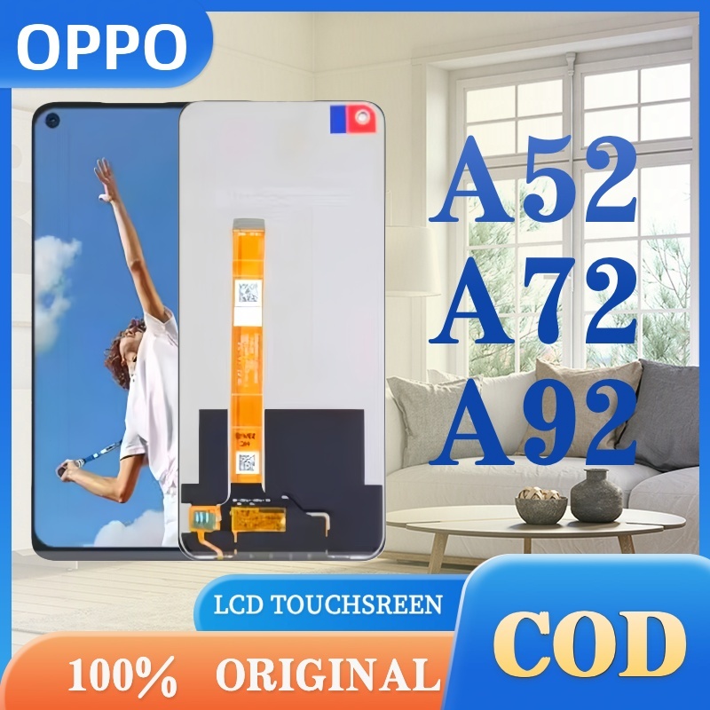 Wekeep ORIGINAL 100% LCD TOUCHSCREEN OPPO A52 / A92 2020 / A72 2020 ORIGINAL COMPLETE FULLSET