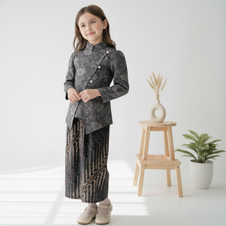 Delova Kids -  KEBAYA ANAK JANGGAN Embos Modern Jawa Vintage Formal Kartini Wisuda Kondangan