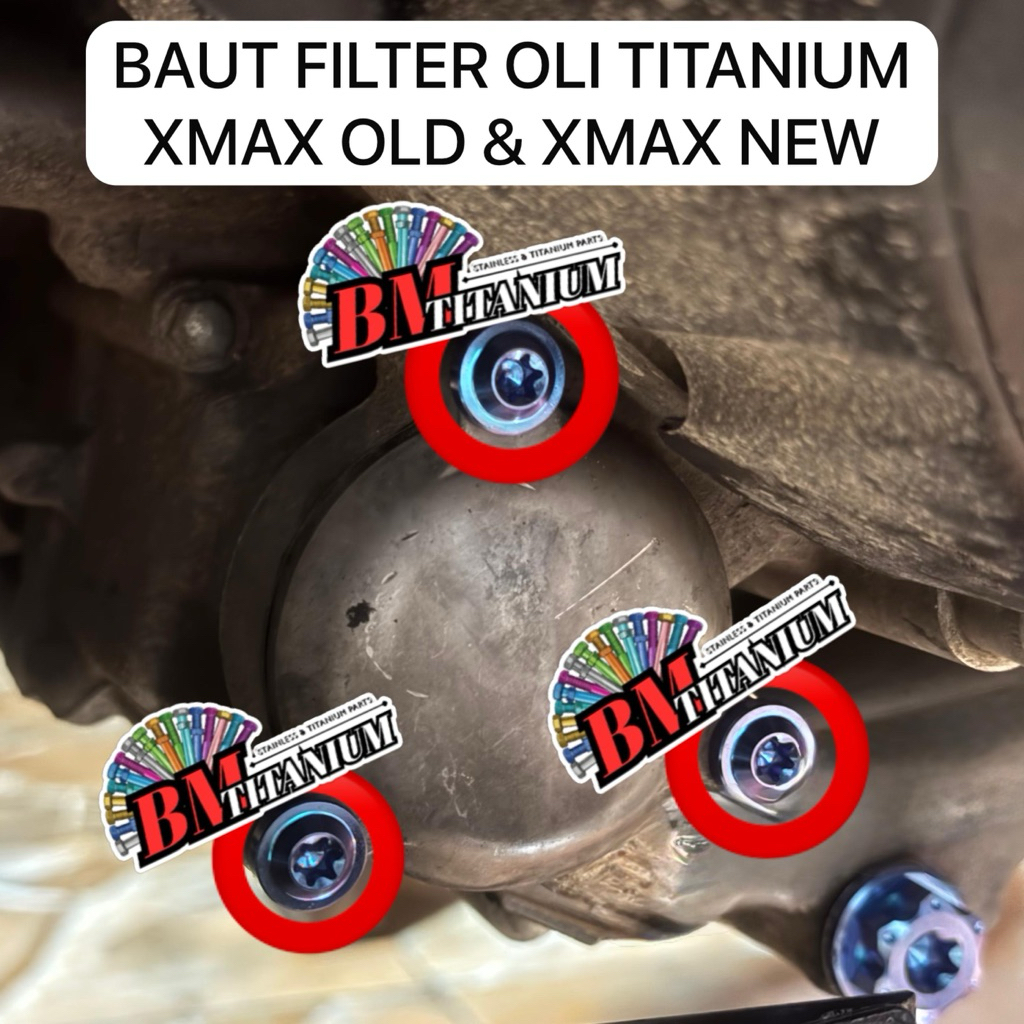 (TITANIUM)BAUT FILTER OLI TITANIUM XMAX OLD XMAX NEW