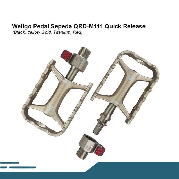 Wellgo Pedal Sepeda Qrd 111 Bicycle Pedal Quick Release Mtb Roadbike