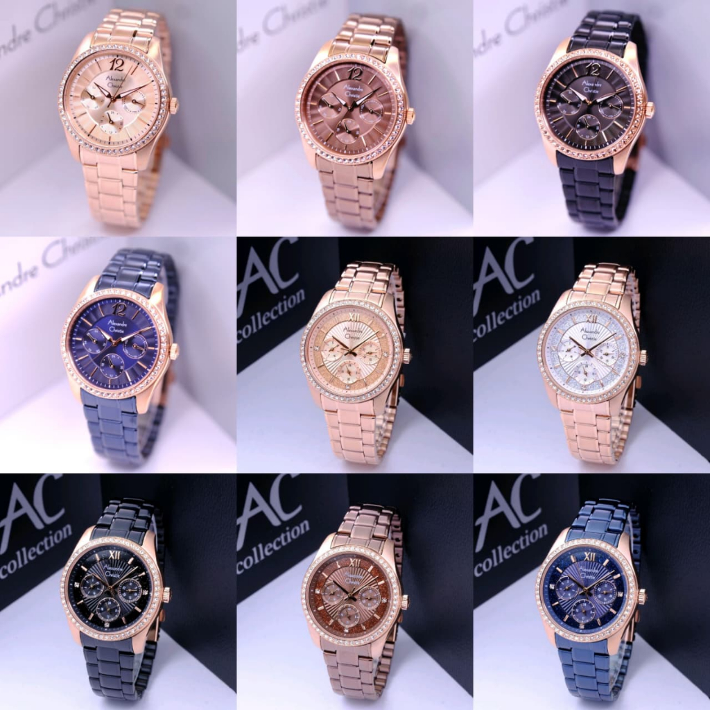 JAM TANGAN WANITA ALEXANDRE CHRISTIE AC 2645 AC2645 ROSEGOLD ORIGINAL